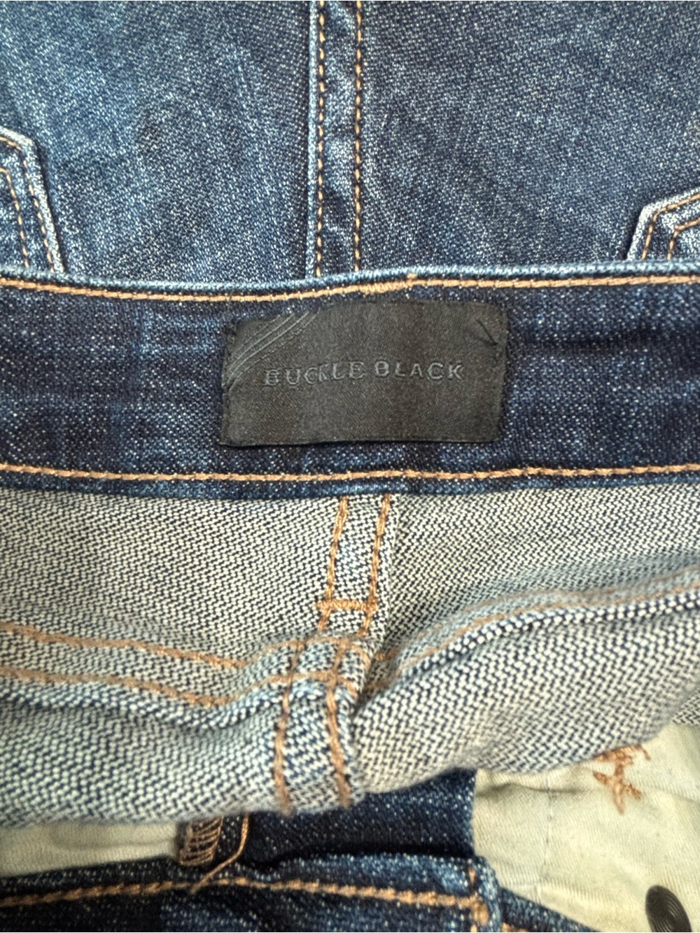 Buckle Black Dark Blue Cropped Ankle Jeans - Picture 6 of 7